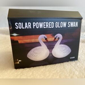 Solar Powered Color Changing Inflatable Swan Lights - 2 pieces